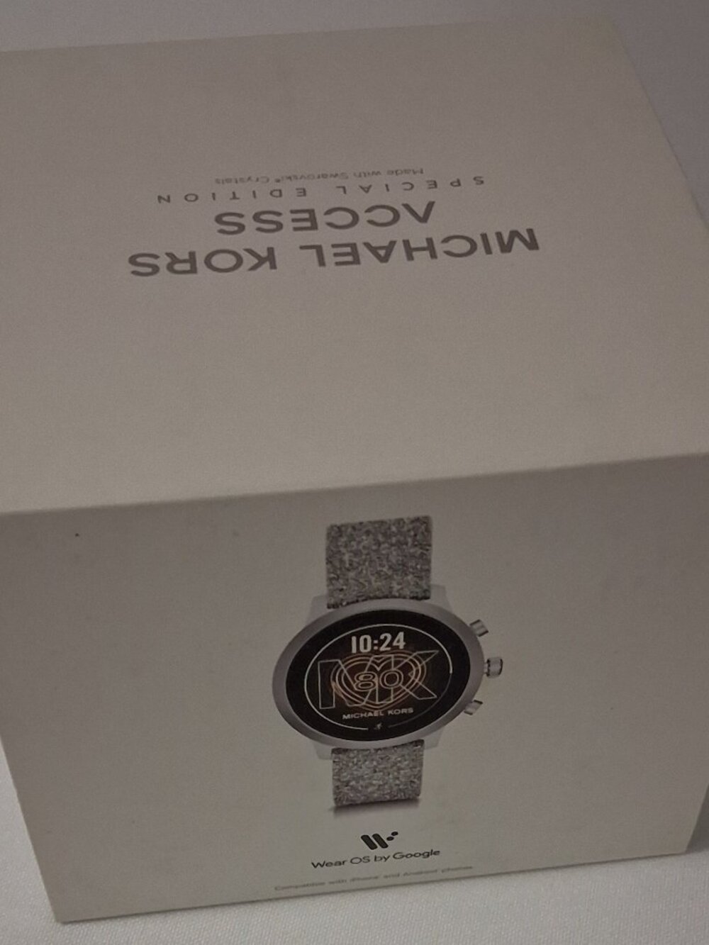 Michael Kors Access MKGO Touchscreen Smartwatch White with Swarovski Crystals